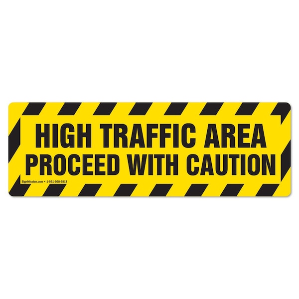 Signmission High Traffic Area 16in Non-Slip Floor Marker, 16" x 16", FD-C-16-99925 FD-C-16-99925 - main
